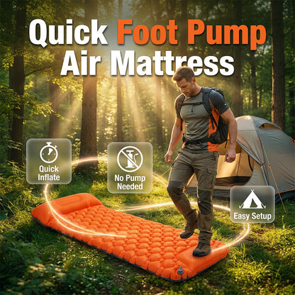 Foot-Pump Inflating Air Mattress