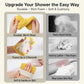 Exfoliating Honeycomb Bath Sponge with Hand Strap
