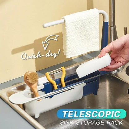 🧽 Telescopic Sink Organizer | Draining Caddy