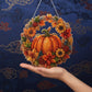 ⏳🔥LIMITED-TIME 50% OFF! ⏰🍂 Autumnal Pumpkin Wreath Diamond Painting Hanging Decor, Complete DIY Kit