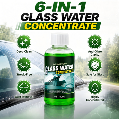 🥳2026 HOT SALE🥳💞50K+ SOLD! 💧✨ 50% OFF! Glass Concentrate – 10ml makes 1L, cuts bugs & grime, streak-free. 1 bottle = 50L. From £5.99 – lowest price online! 🚗💪