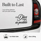 Spanish Inspirational Quote Car Sticker