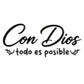 Spanish Inspirational Quote Car Sticker