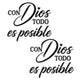 Spanish Inspirational Quote Car Sticker