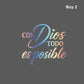 Spanish Inspirational Quote Car Sticker