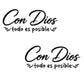 Spanish Inspirational Quote Car Sticker