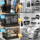 2-Tier Dish Drying Rack with Drainboard