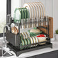 2-Tier Dish Drying Rack with Drainboard