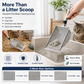 Stainless Steel Fine Mesh Cat Litter Scooper
