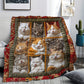 🐱 Cozy Pick | Sleeping Cats Flannel Blanket