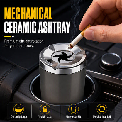 🚗 Hot Pick | Rotating Ceramic Car Ashtray