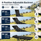 🪑 4-Position Folding Recliner Chair + Leg Rest