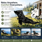 🪑 4-Position Folding Recliner Chair + Leg Rest