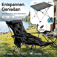🪑 4-Position Folding Recliner Chair + Leg Rest