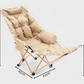 🪑 4-Position Folding Recliner Chair + Leg Rest