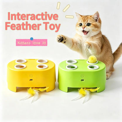 🐱 Interactive Whack-a-Mole Cat Toy – 3 Play Modes