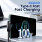 ⚡ 100W-Rated 90° USB-A to USB-C Cable – Game & Charge