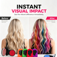 🌈 Washable Hair Color Powder – Temporary Slide-On Hair Chalk for Parties