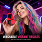 🌈 Washable Hair Color Powder – Temporary Slide-On Hair Chalk for Parties