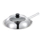 🍲 Splash-Proof Pot Lid – Stainless Steel & Glass Cooking Shield, 30–36cm