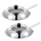 🍲 Splash-Proof Pot Lid – Stainless Steel & Glass Cooking Shield, 30–36cm