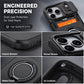 📱 Rugged Phone Case with Card Holder – Camera Slider & Kickstand