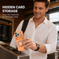 📱 Rugged Phone Case with Card Holder – Camera Slider & Kickstand