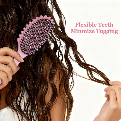 Vented Boar Bristle Brush for Curly Hair