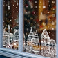 Christmas Village Window Cling Set