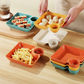 🍟 Snack Plate with Dip Cup – 18.3cm Divided Serving Tray
