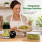 🥒 4-in-1 Handheld Vegetable Spiralizer – Compact Slicer