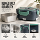 🍱 Electric Heated Lunch Box – Stainless Steel Tray, Multi-Plug