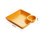 🍟 Snack Plate with Dip Cup – 18.3cm Divided Serving Tray