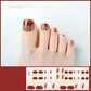 💅 Semi-Cured Gel Toenail Stickers | 32-Piece Set