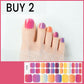 💅 Semi-Cured Gel Toenail Stickers | 32-Piece Set