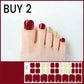 💅 Semi-Cured Gel Toenail Stickers | 32-Piece Set