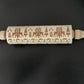 🎄 Embossed Rolling Pin | Festive Cookie Patterns