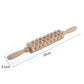 🎄 Embossed Rolling Pin | Festive Cookie Patterns