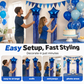 🎉 Foil Balloon + Tassel Set | Party Backdrop