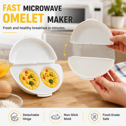 🍳 2-in-1 Microwave Omelet & Egg Cooker