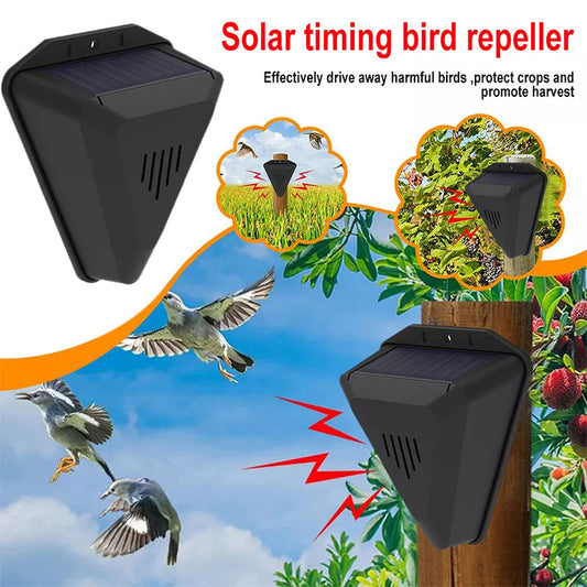 🐦 Solar Bird Repeller | IP55 Outdoor Deterrent
