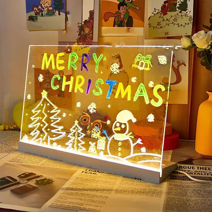 ✍️ Light-Up Acrylic Drawing Board | Reusable Fun