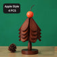 🌳 Foldable Wooden Trivet Set | Table-Saving Style
