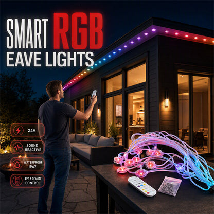 🌈 Smart RGB Eave Lights | App + Music Sync