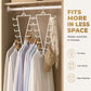 👕 V-Shape Double-Sided Hanger | Space Saver