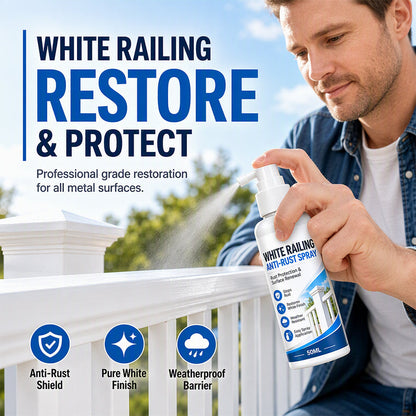 🛡️ White Railing Care Spray | Surface Refresh