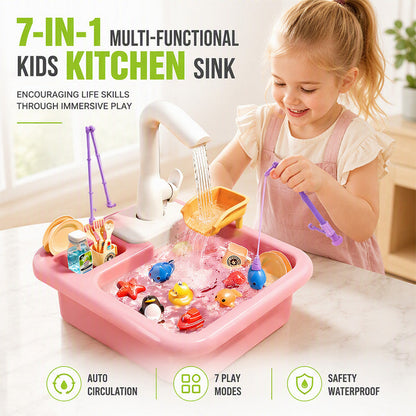 🚰 Kids Running Water Play Sink | Pretend Kitchen