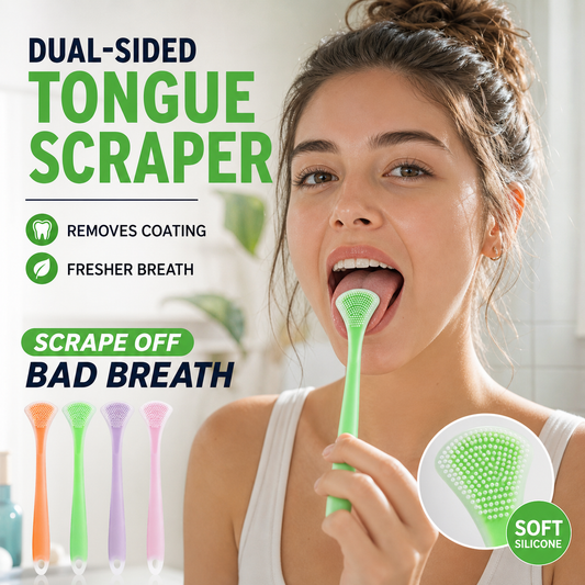 👅 Dual-Sided Tongue Scraper | Fresh-Mouth Care