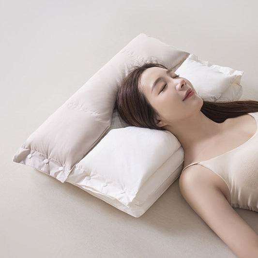 😴 Dual-Zone Neck Support Pillow | 40×60cm