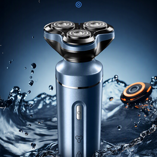 🪒 3D Floating Electric Shaver | Blue/Grey